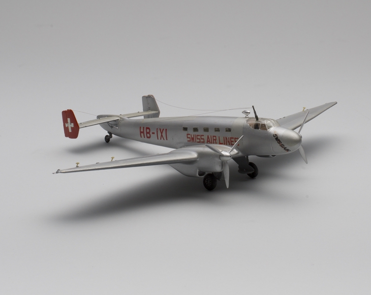 Image: model airplane: Swissair, Junkers Ju 86B