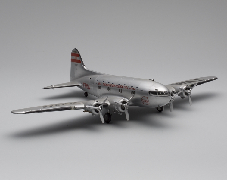 Image: model airplane: Transcontinental & Western Air (TWA), Boeing 307B Stratoliner