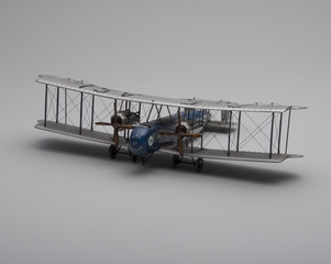 Image: model airplane: S. Instone & Company Limited, Vickers Vimy Commercial City of London