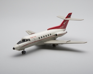 Image: model airplane: Qantas Airways, BAe HS.125