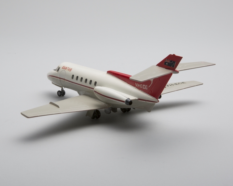 Image: model airplane: Qantas Airways, BAe HS.125