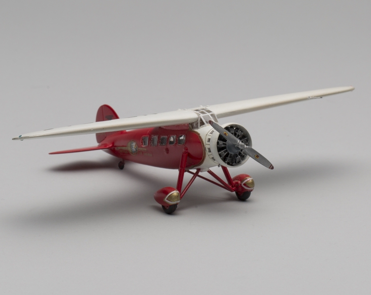 Image: model airplane: Western Air Express, Lockheed Model 5C Vega