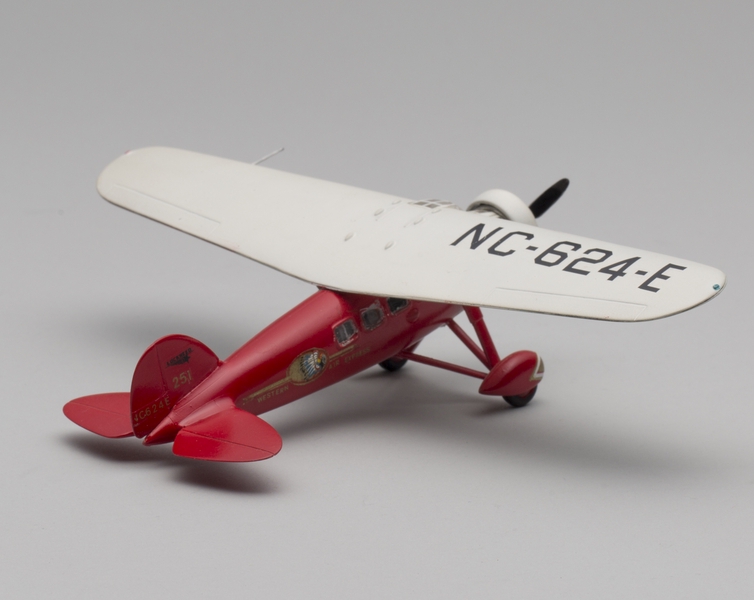 Image: model airplane: Western Air Express, Lockheed Model 5C Vega