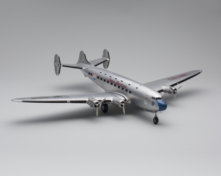 Image: model airplane: United Air Lines, Douglas DC-4E experimental prototype