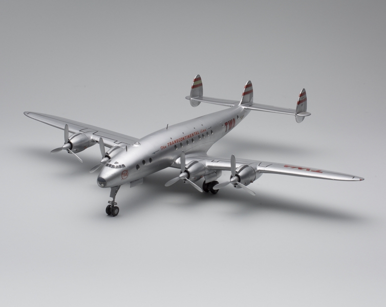 Image: model airplane: TWA (Trans World Airlines), Lockheed L-049 Constellation