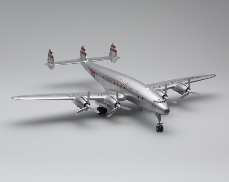 Image: model airplane: TWA (Trans World Airlines), Lockheed L-049 Constellation