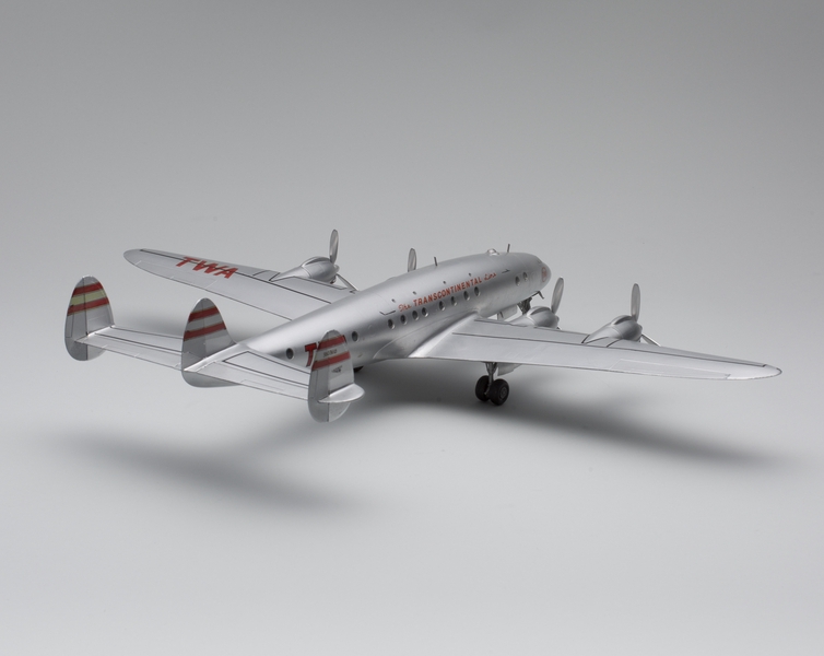 Image: model airplane: TWA (Trans World Airlines), Lockheed L-049 Constellation