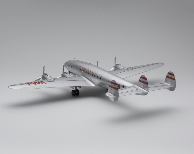 Image: model airplane: TWA (Trans World Airlines), Lockheed L-049 Constellation