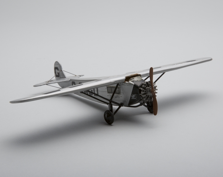 Image: model airplane: Western Canada Airways, Fokker Universal