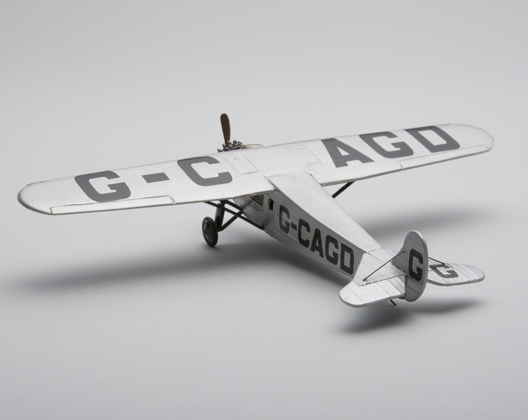 Image: model airplane: Western Canada Airways, Fokker Universal