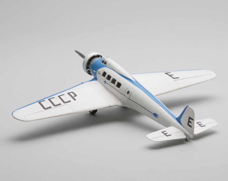 Image: model airplane: Aeroflot Soviet Airlines, Kharkov KhAI-1