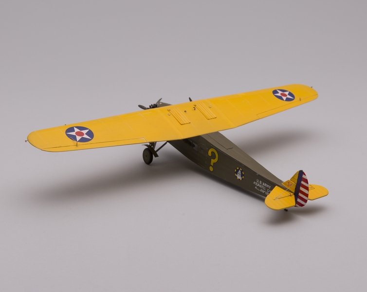 Image: model airplane: U.S. Army Air Corps, Fokker C-2A Question Mark