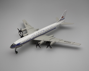 Image: model airplane: Aeroflot Soviet Airlines, Tupolev Tu-114