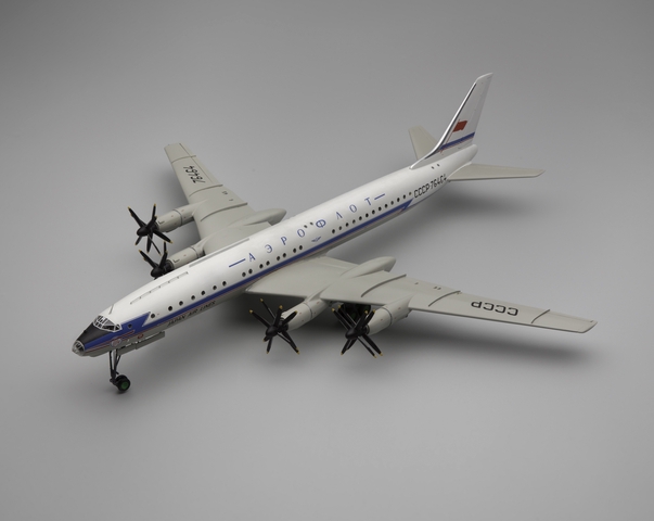 Model airplane: Aeroflot Soviet Airlines, Tupolev Tu-114