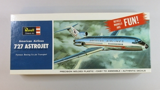 Image: model airplane kit: American Airlines, Boeing 727 Astrojet