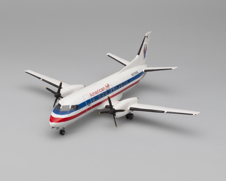Image: model airplane: American Eagle, Saab SF-340B