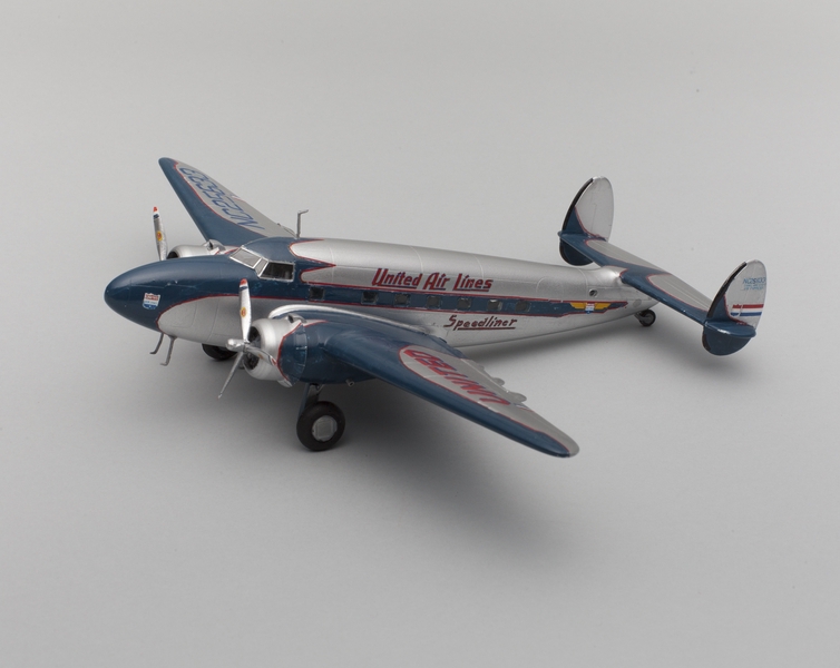 Image: model airplane: United Air Lines, Lockheed Model 18 Super Electra