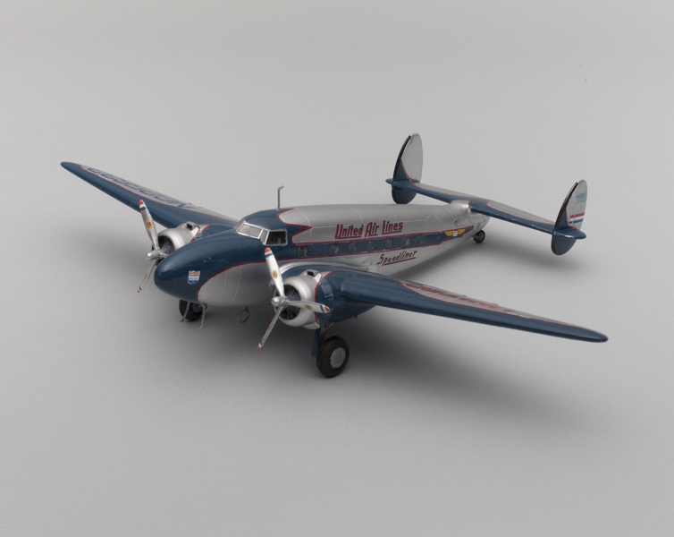 Image: model airplane: United Air Lines, Lockheed Model 18 Super Electra