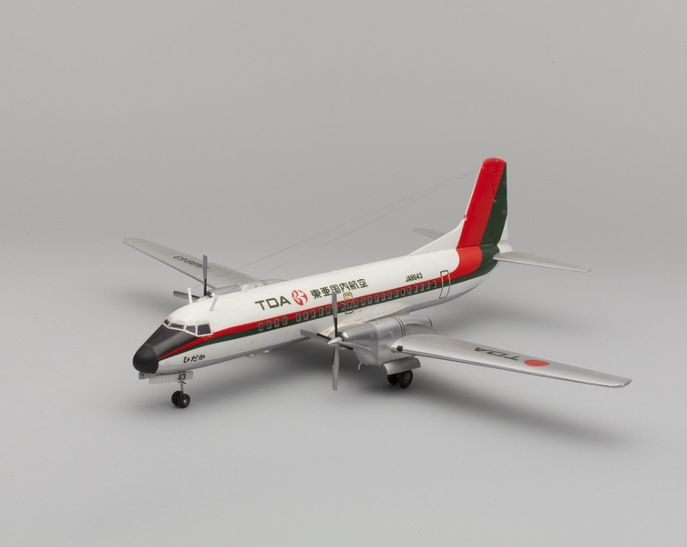 Image: model airplane: Toa Domestic Airlines (TDA), NAMCO (Nihon Aircraft Manufacturing Corporation) Nihon YS-11