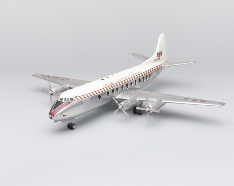Image: model airplane: British European Airways (BEA), Vickers VC2 Viscount 806