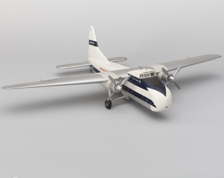 Image: model airplane: British United Airways (BUA), Bristol Type 170 Mk. 34 Superfreighter