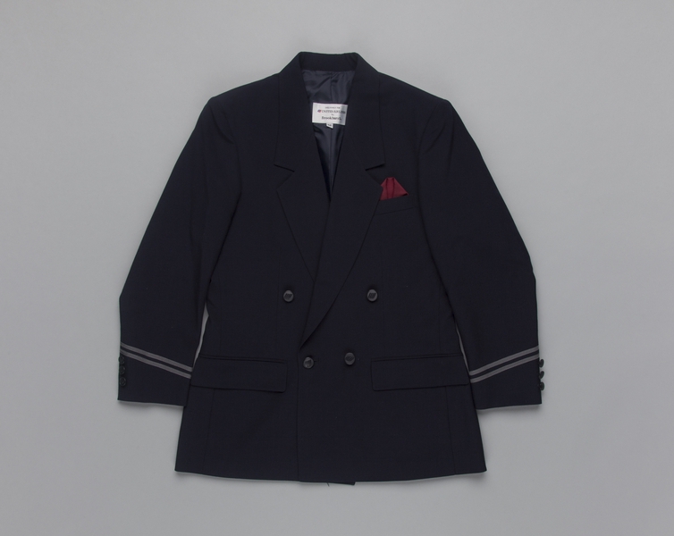 Image: flight attendant jacket: United Airlines