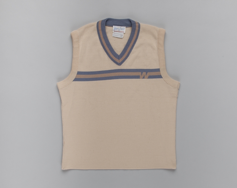 Image: flight attendant sweater vest: Western Airlines