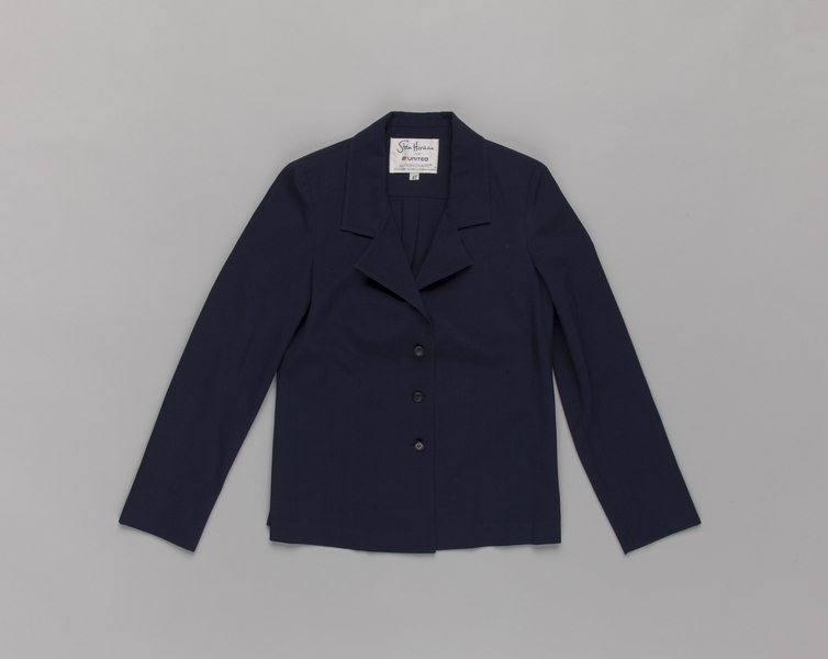 Image: flight attendant jacket: United Airlines