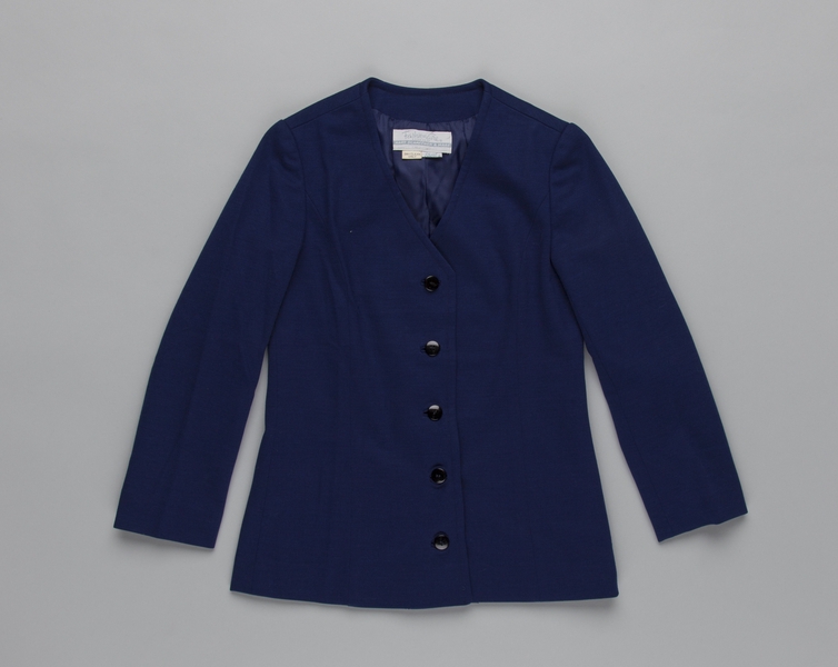 Image: flight attendant jacket: United Airlines