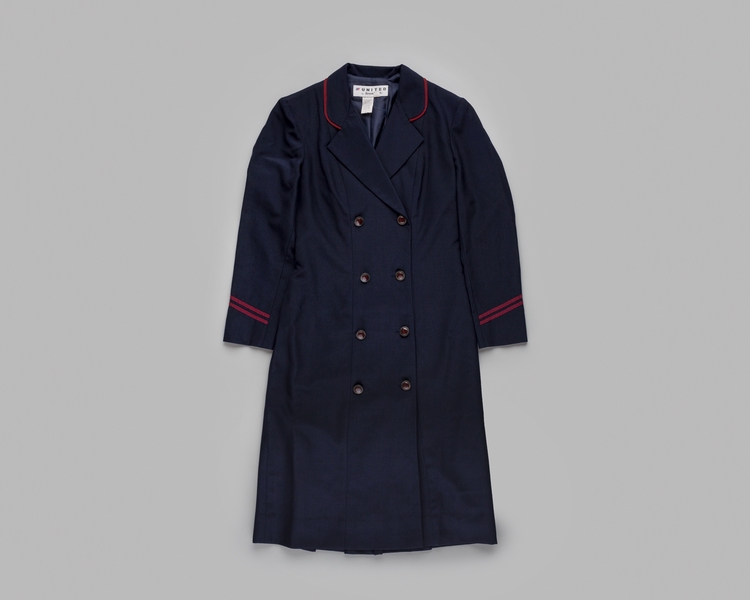 Image: flight attendant dress: United Airlines