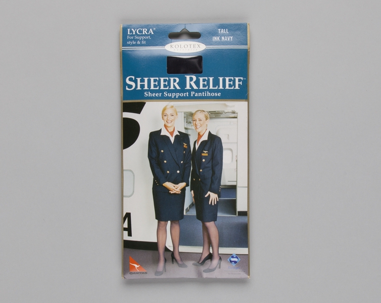 Image: flight attendant hosiery: Qantas Airways