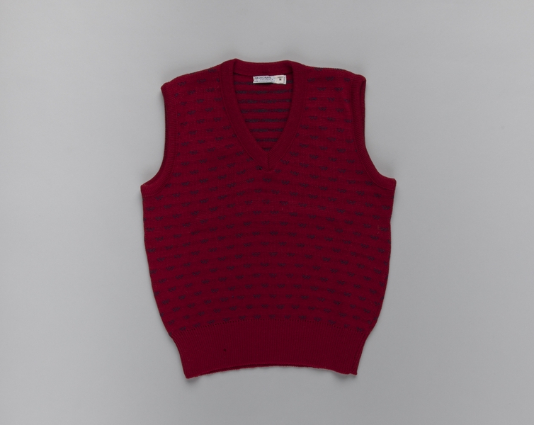 Image: flight attendant sweater vest: Western Airlines