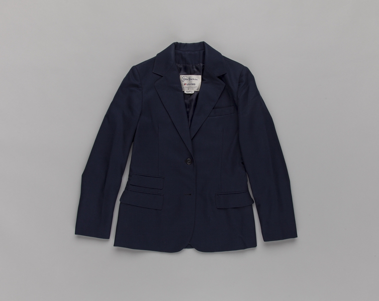 Image: flight attendant jacket: United Airlines