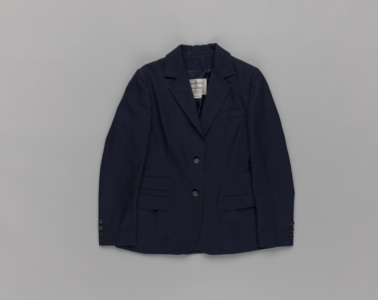 Image: flight attendant jacket: United Airlines