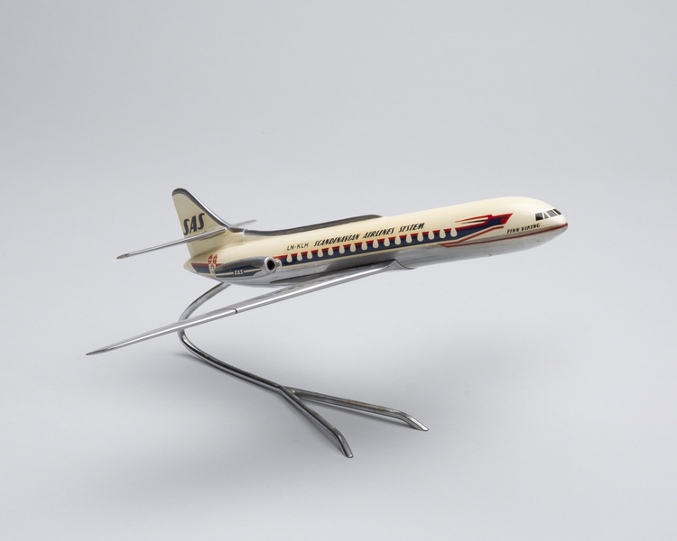Image: model airplane: SAS (Scandinavian Airlines System), Sud Aviation Caravelle