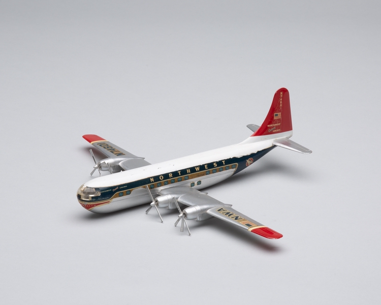 Image: model airplane: Northwest Orient Airlines, Boeing 377 Stratocruiser