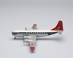 Image: model airplane: Northwest Airlines, Boeing 377 Stratocruiser