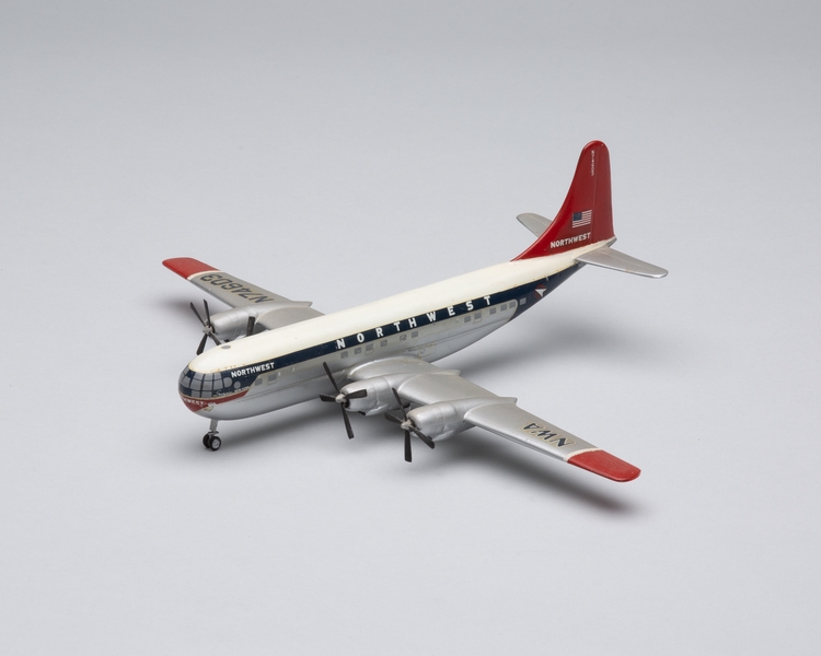 Image: model airplane: Northwest Airlines, Boeing 377 Stratocruiser