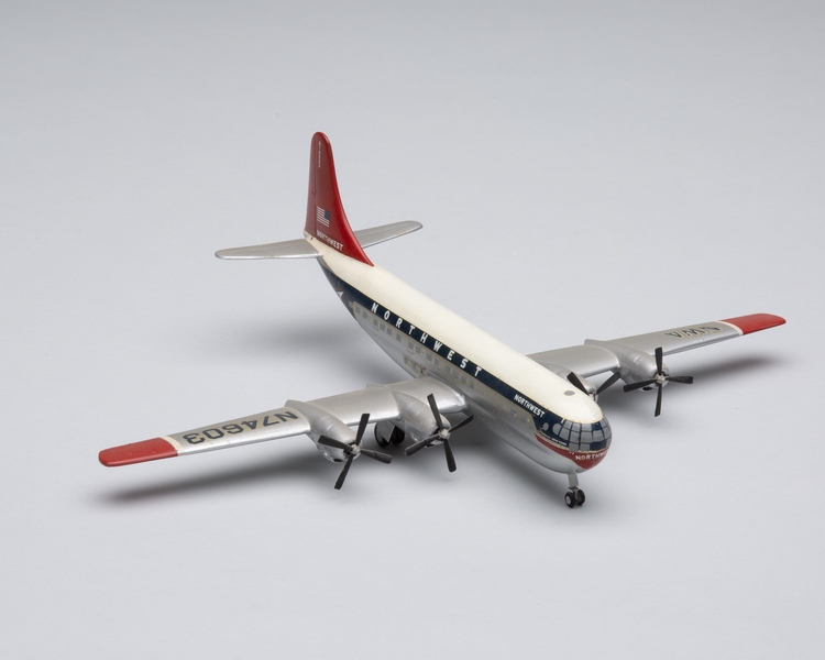 Image: model airplane: Northwest Airlines, Boeing 377 Stratocruiser