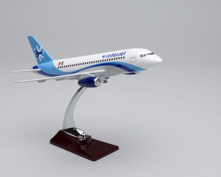 Image: model airplane: Interjet, Sukhoi Superjet 100