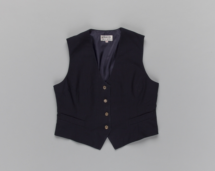 Image: flight attendant vest: Delta Air Lines