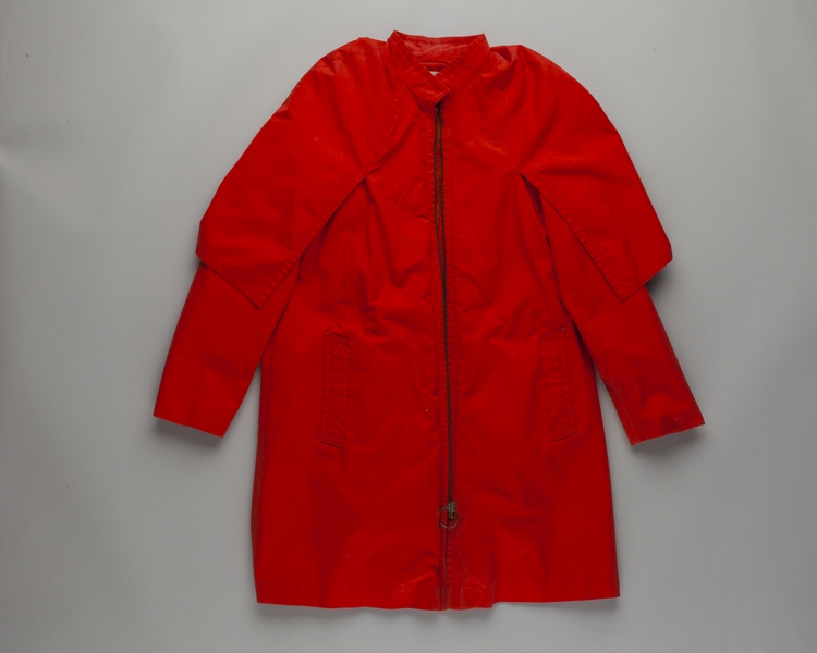 Image: air hostess cape coat: TWA (Trans World Airlines), winter