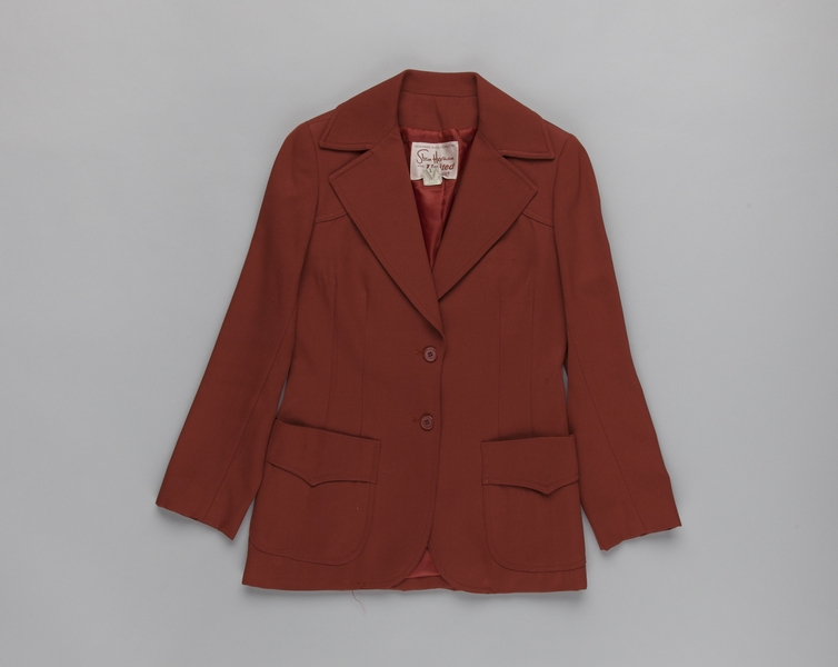 Image: flight attendant jacket: United Airlines