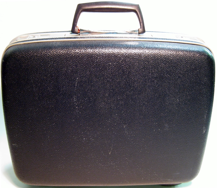 Image: flight attendant suitcase: Samsonite, United Air Lines