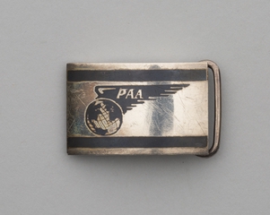 Image: belt buckle: Pan American Airways
