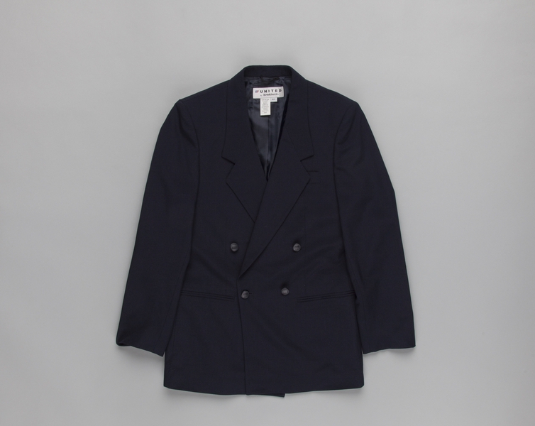 Image: flight attendant jacket: United Airlines