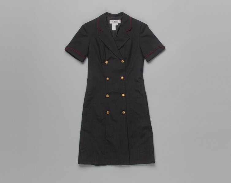 Image: flight attendant dress: United Airlines