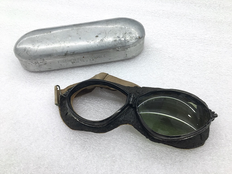 Image: aviator’s goggles with case: William “Willie” Wong