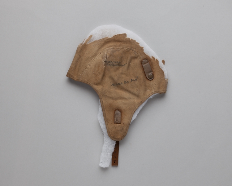 Image: aviator helmet: William “Willie” Wong