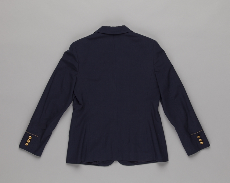 Image: flight attendant jacket: United Airlines